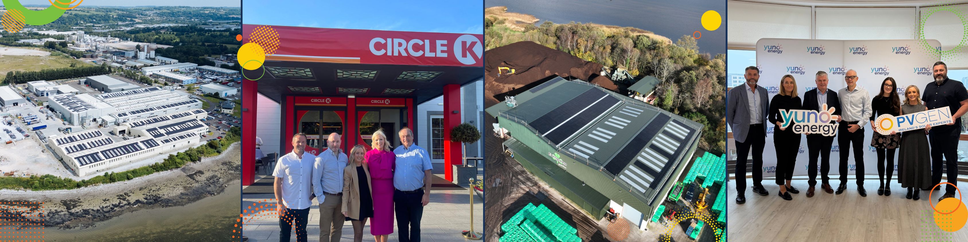 PVGen Norther Ireland Partnerships with Horticulture, CircleK, Yuno Energy and Evergreen. AMS Photo